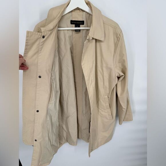 Banana Republic Factory Oversized Trench Coat Medium - Picture 4 of 6